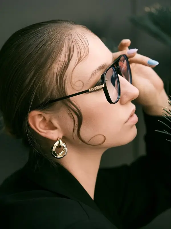 Серьги металл Серьги металл "Тренд" кольца, цвет золото с серебром