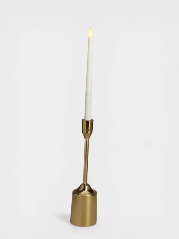 Подсвечник &laquo;Доблесть&raquo;, 8&times;8&times;30 см, золотой алюминий