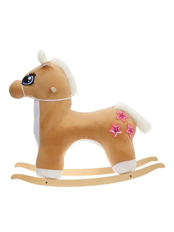 Качалка &laquo;Лошадка: Звёздочка&raquo;, не музыкальная, цвет бежевый