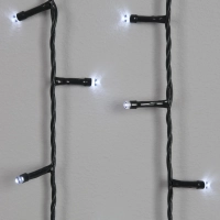 Гирлянда светодиодная 200 ламп, 9м, хол бел, зел пров IP20 SW-XMAXIn-0009