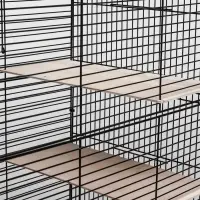 Клетка для шиншиллы &laquo;Пижон&raquo; №10, разборная, 58&times;40&times;88, бежевая