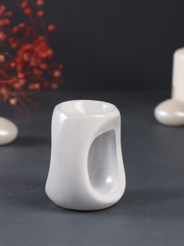 Аромалампа керамика Аромалампа керамика "Модерн" белая 5,5х6,7х7,7 см