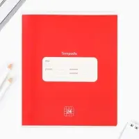Тетрадь в клетку 24 листа А5, на скрепке «Классика», обложка мелованный картон, 5 видов МИКС