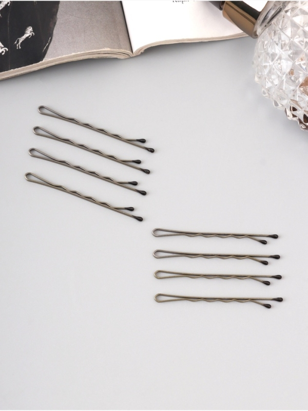 Невидимка для волос «Валери», набор 60 шт., 4.5 см, золото