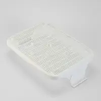 Туалет с сеткой, 44&times;33&times;11.5 см, коричневый, белый