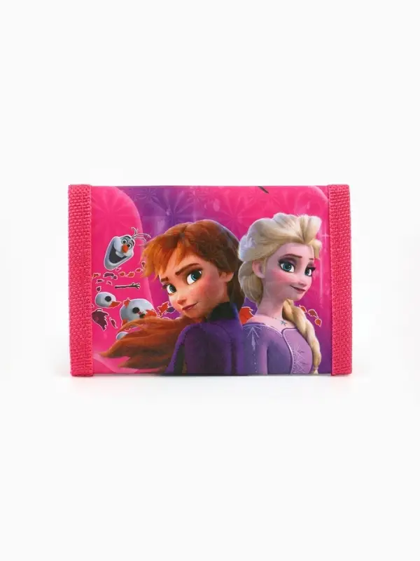 Кошелек детский на липучке &laquo;Холодное сердце&raquo; розовый 9&times;9&times;1