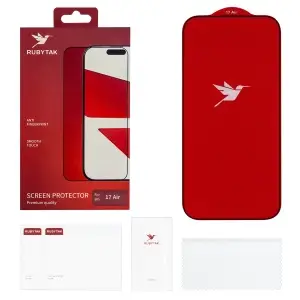 Защитное стекло для iPhone 17 Air RUBYTAK HD Silk Print
