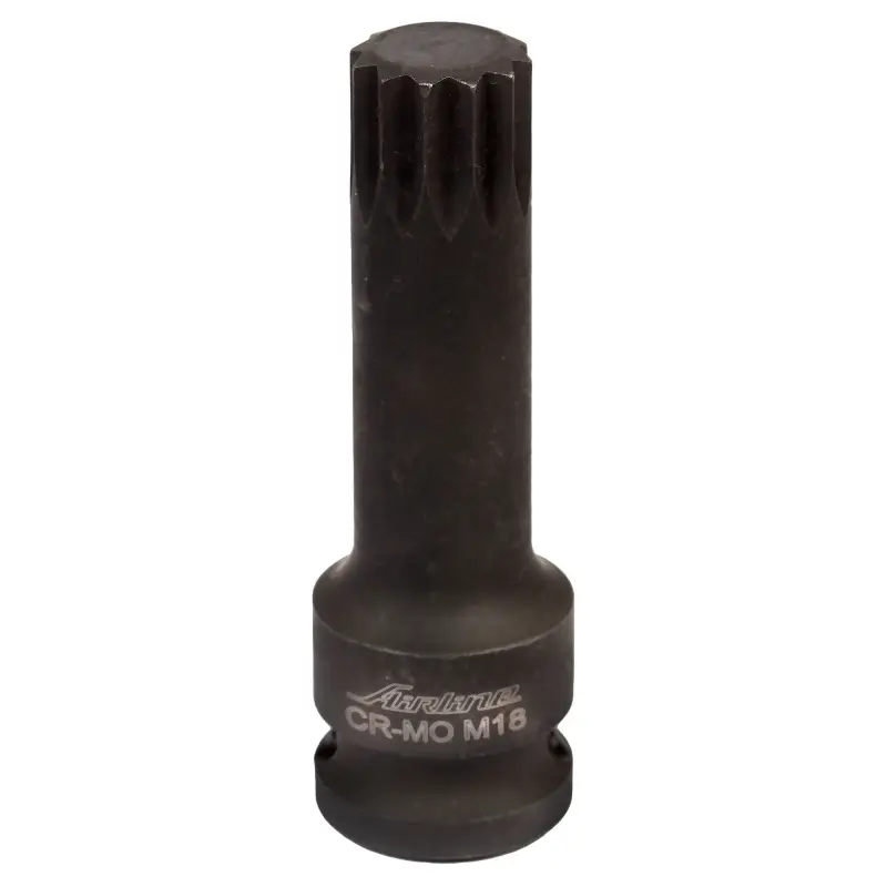 Головка ударная торцевая 1/2"DR внешний SPLINE M18, L=78мм