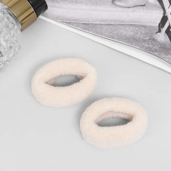 Резинка для волос "Махрушка спорт" (набор 2 шт) элит классик широкая, 4 см, микс