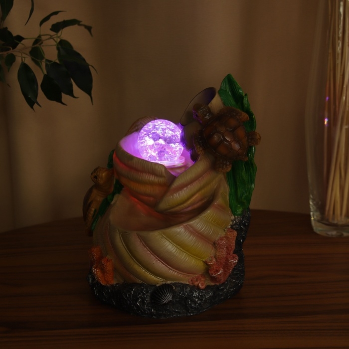 Фонтан Фонтан "Черепашки на раковинах" 23х17 см (с подсветкой)