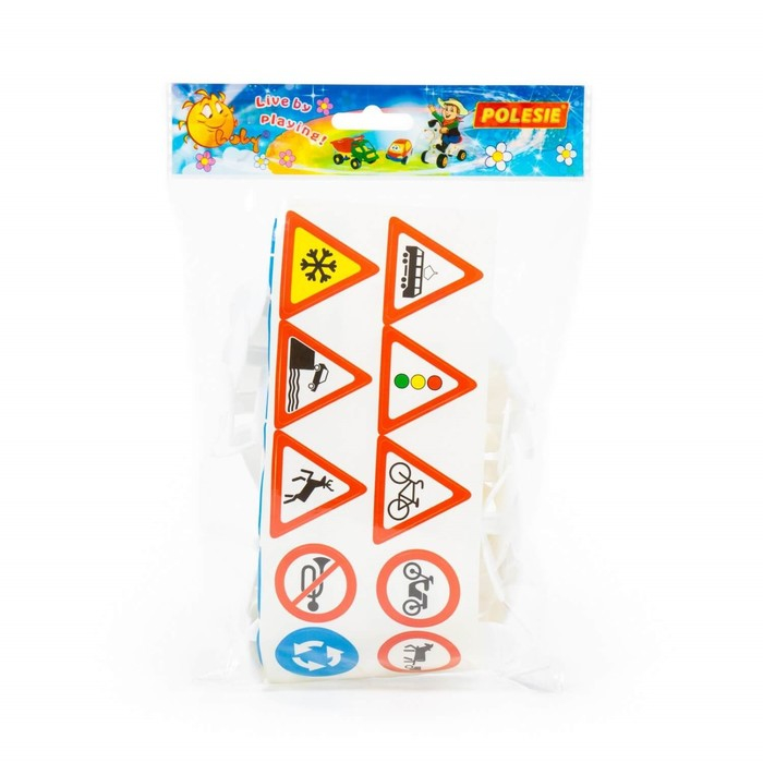 Набор дорожных знаков №3 (24 элемента) (в пакете) Набор дорожных знаков №3 (24 элемента) (в пакете)