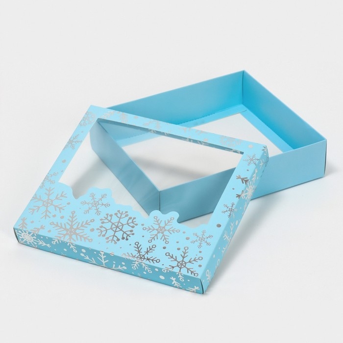 Коробка подарочная новогодняя складная «Снежный вальс», 23.5 х 20.5 х 5.5 см, Новый год Коробка подарочная новогодняя складная «Снежный вальс», 23.5 х 20.5 х 5.5 см, Новый год