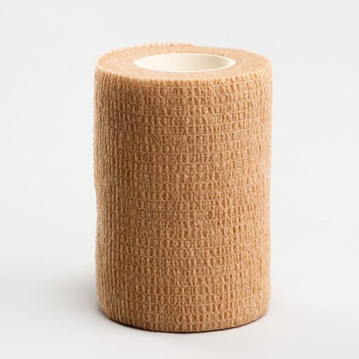 Бинт самофиксирующийся с горькой пропиткой, 7,5 см, макс. растяжимость 4,5 м, бежевый Бинт самофиксирующийся с горькой пропиткой, 7,5 см, макс. растяжимость 4,5 м, бежевый