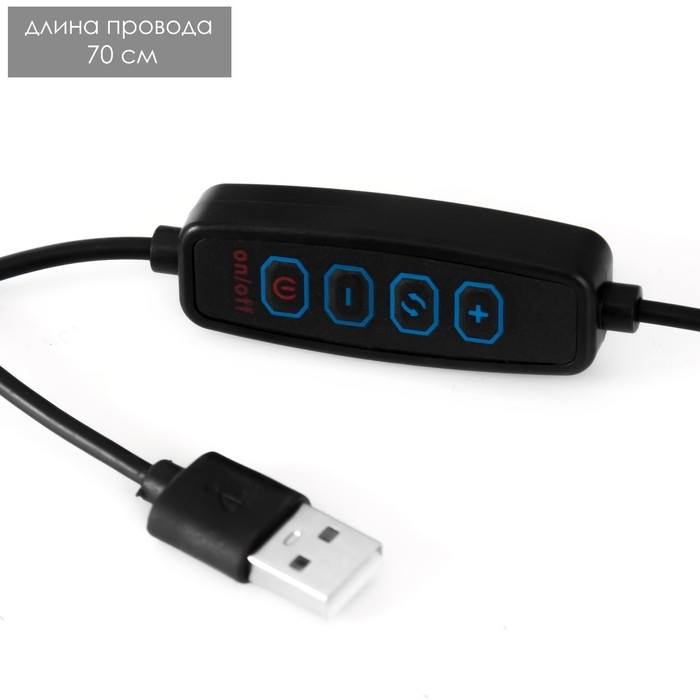 Настольная лампа Санлайт LED 4Вт USB 3000-6000K белый 14,5х16х58 см