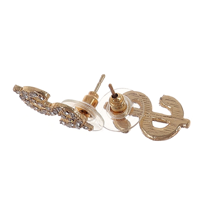 Серьги доллары , цвет золото Серьги доллары , цвет золото