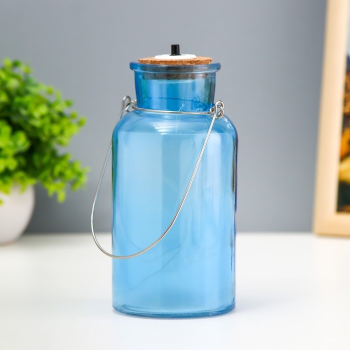 Ночник Ночник "Анде" LED от батареек синий 8х8х16,5 см RISALUX