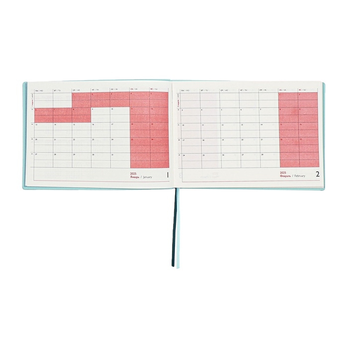Еженедельник датированный 2025 года, 181х127 мм, 64 листа ESCALADA, мягкая обложка из искусственной кожи, блинтовое тиснение, кремовый блок 70 г/м², зелёный Еженедельник датированный 2025 года, 181х127 мм, 64 листа ESCALADA, мягкая обложка из искусственной кожи, блинтовое тиснение, кремовый блок 70 г/м², зелёный
