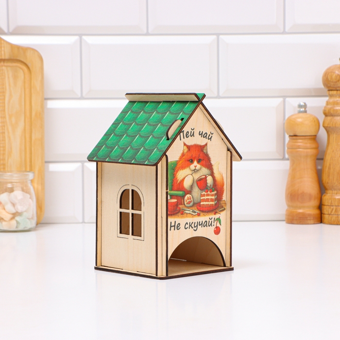 Чайный домик Чайный домик "Пей чай, не скучай!", 11 х 10 х 16,5см