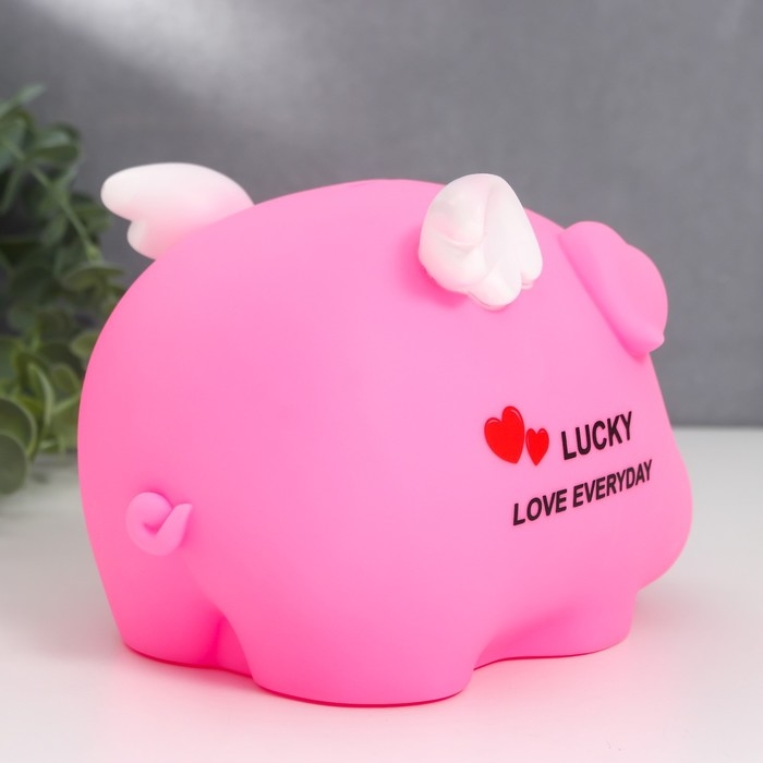 Копилка пластик Копилка пластик "Свинка с крылышками" МИКС 12,5х15,5х11,5 см