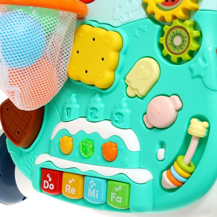 Столик-ходунки 4 в 1, звук, цвет голубой Столик-ходунки 4 в 1, звук, цвет голубой