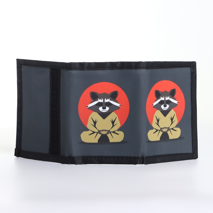 Кошелёк детский на липучке «Выбражулька», цвет тёмно-серый