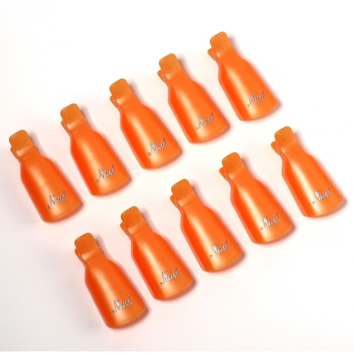 Зажимы для снятия гель-лака, 10 шт, цвет МИКС Зажимы для снятия гель-лака, 10 шт, цвет МИКС