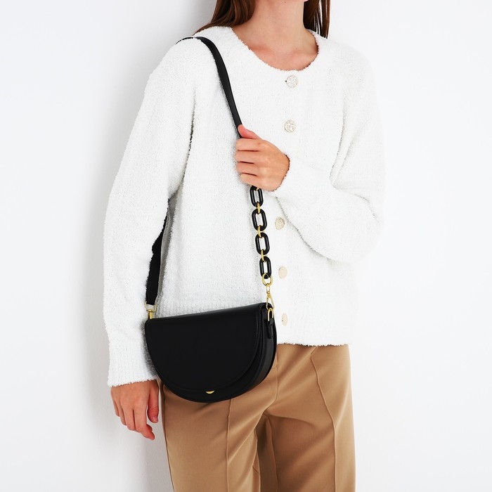 Сумка-мессенджер на молнии, цвет чёрный Сумка-мессенджер на молнии, цвет чёрный