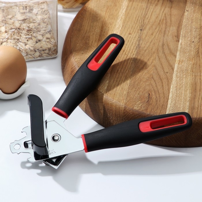 Нож консервный Доляна Digmа, 21 см, нержавеющая сталь, цвет чёрный, красный Нож консервный Доляна Digmа, 21 см, нержавеющая сталь, цвет чёрный, красный