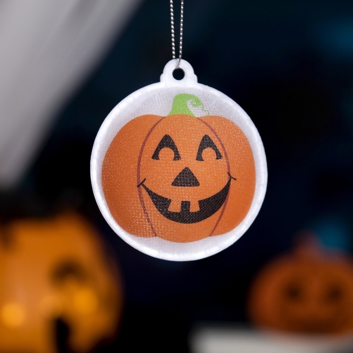 Светодиодная игрушка «Тыква» 8 см, батарейки AG13х3 (в комплекте), свечение мульти Светодиодная игрушка «Тыква» 8 см, батарейки AG13х3 (в комплекте), свечение мульти