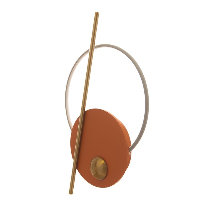 Бра "Алле" LED 17Вт 3000К оранжевый золото 66х6,5х41см