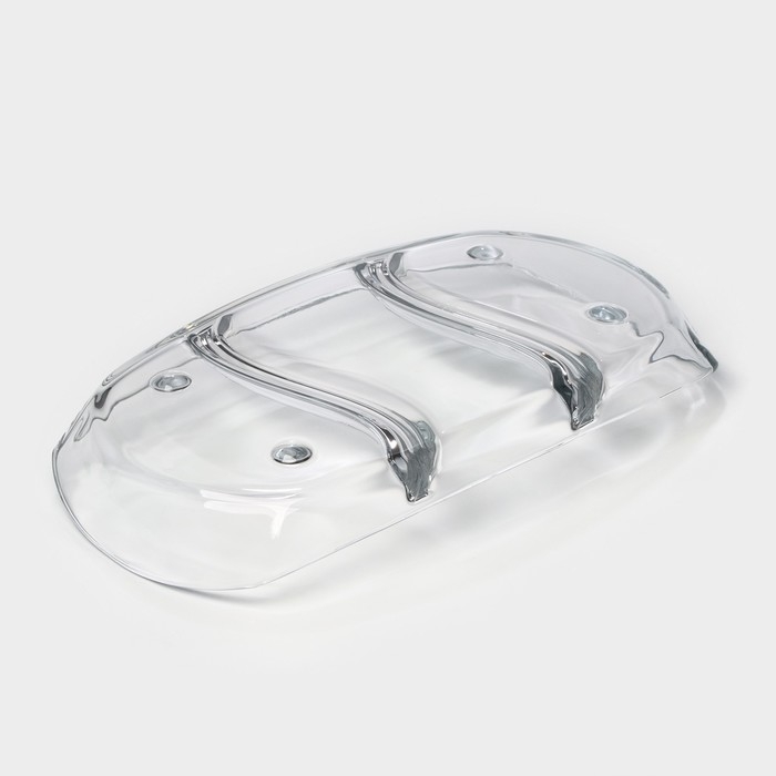 Блюдо - менажница стеклянная MONO, 30×16 см