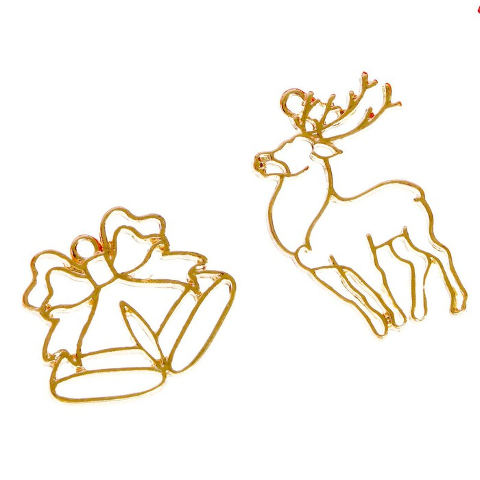 Набор для опытов «Создай своё украшение: Олень и колокольчики», из эпоксидной смолы