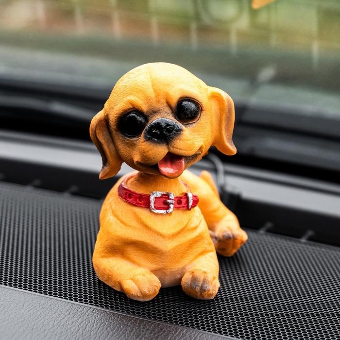 Собака на панель авто, качающая головой, СП15 Собака на панель авто, качающая головой, СП15