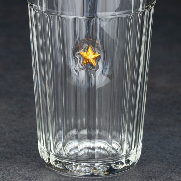 Стакан Стакан "Непробиваемый. Мл. Лейтенант", полиция, граненый, 250 мл