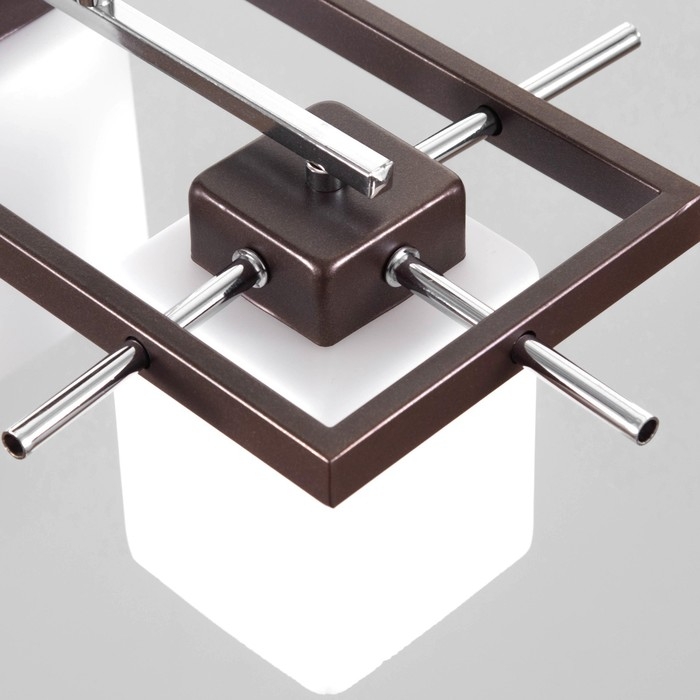 Люстра 2731/3 E27 40Вт коричнево-хромовый 50х27х28 см BayerLux Люстра 2731/3 E27 40Вт коричнево-хромовый 50х27х28 см BayerLux