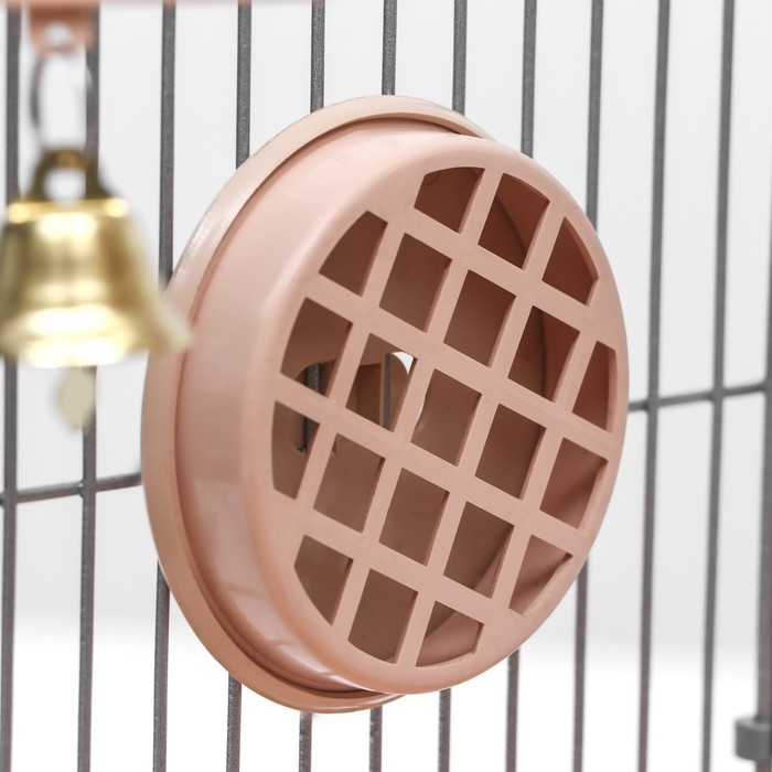 Клетка для птиц Клетка для птиц "Пижон" №100, разборная, 42 х 30 х 37см (укомплект.) бежевая