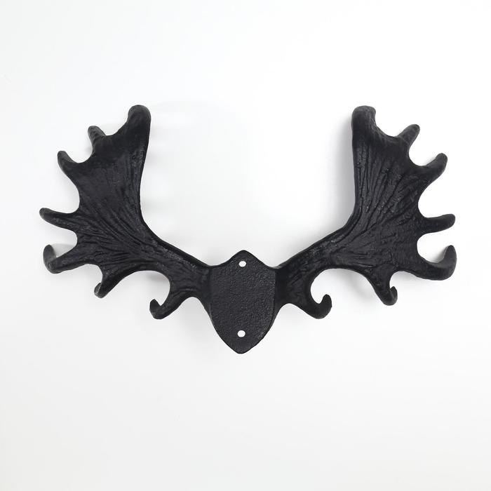Крючки декоративные металл Крючки декоративные металл "Лосиные рога" 22х35х9 см
