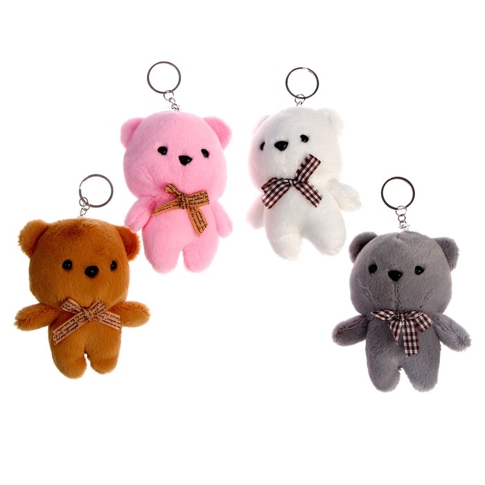 Мягкая игрушка-брелок &laquo;Мишутка с бантом&raquo;, цвета МИКС