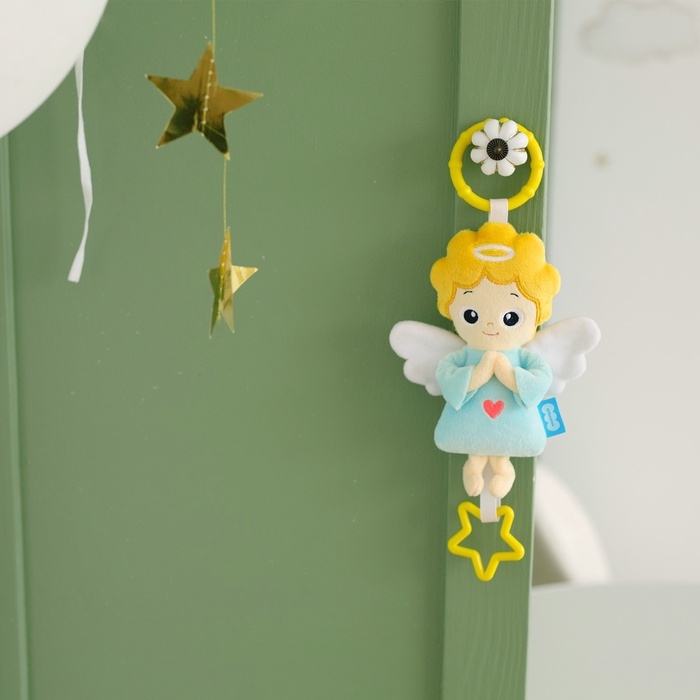Мягкая подвеска - игрушка Мякиши «Ангел», 32 см, на кроватку и коляску