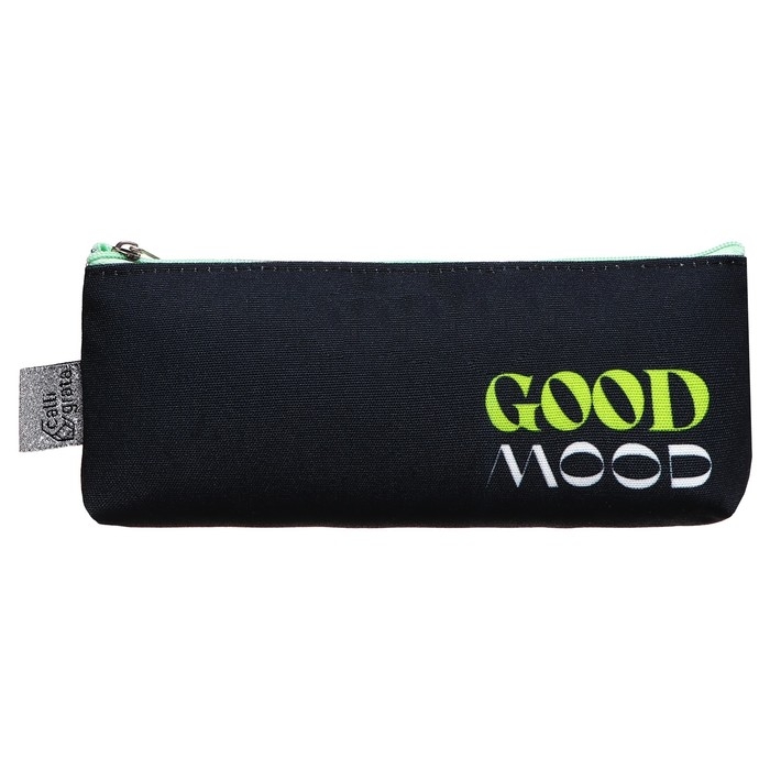 Пенал мягкий 1 отделение, 80 х 195 х 30 мм, объёмный, Пенал мягкий 1 отделение, 80 х 195 х 30 мм, объёмный, "Хорошее настроение"
