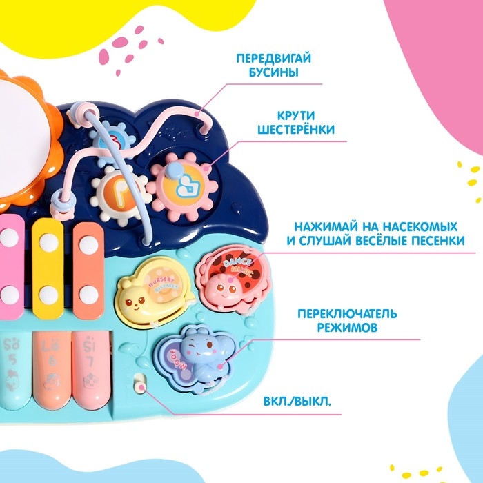 Развивающая игрушка «Пианино», звук, свет Развивающая игрушка «Пианино», звук, свет