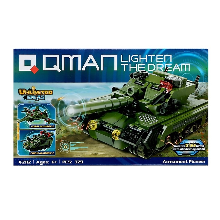 Конструктор Безграничные Идеи «Военная техника», 3 в 1, 329 деталей Конструктор Безграничные Идеи «Военная техника», 3 в 1, 329 деталей