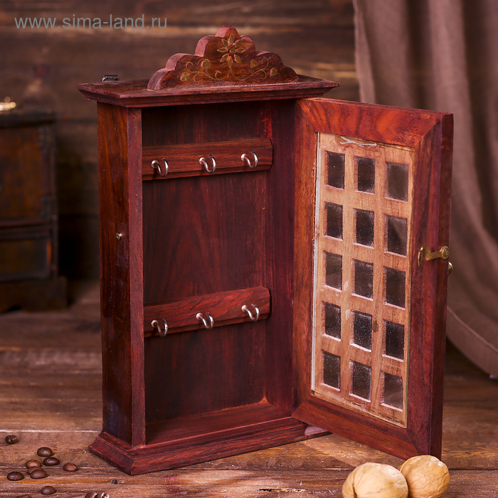 Ключница дерево Ключница дерево "Крона" 28,5х16,5х6 см