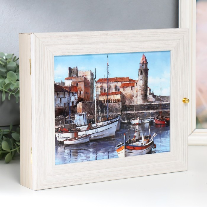 Ключница Ключница "Берег" молочный дуб 26х31 см МИКС