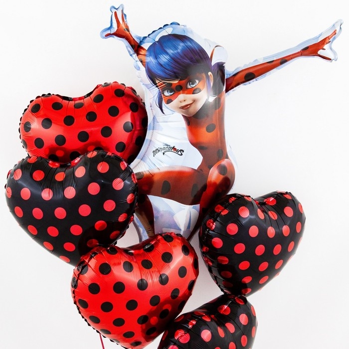 Шар фольгированный 33 Шар фольгированный 33" «Леди Баг», 2-сторонний