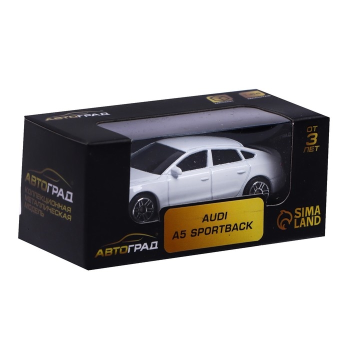 Машина металлическая AUDI A5, 1:64, цвет белый Машина металлическая AUDI A5, 1:64, цвет белый