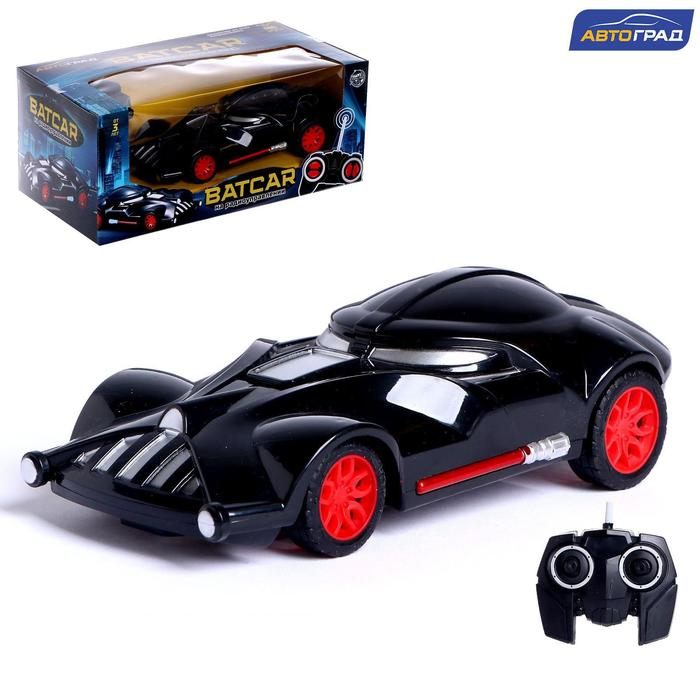 Машина BATCAR, радиоуправляемая, работает от батареек, цвет чёрный Машина BATCAR, радиоуправляемая, работает от батареек, цвет чёрный