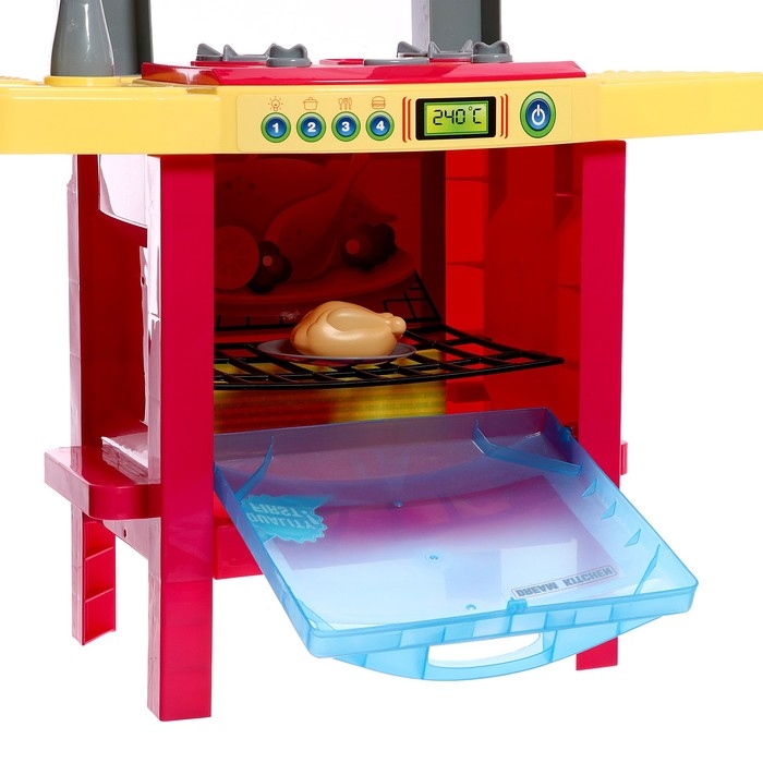 Игровой набор «Кухня мечты» с посудой и продуктами, свет, звук, работает от батареек Игровой набор «Кухня мечты» с посудой и продуктами, свет, звук, работает от батареек