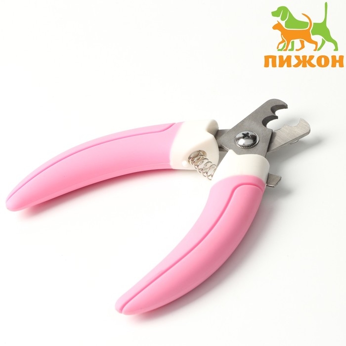 Когтерез боковой с 2 отверстиями, большой, розово-белый Когтерез боковой с 2 отверстиями, большой, розово-белый