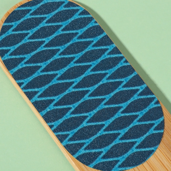 Пилка для ног «BAMBOO», наждачная, двусторонняя, с подвесом, 18 см, бамбуковая